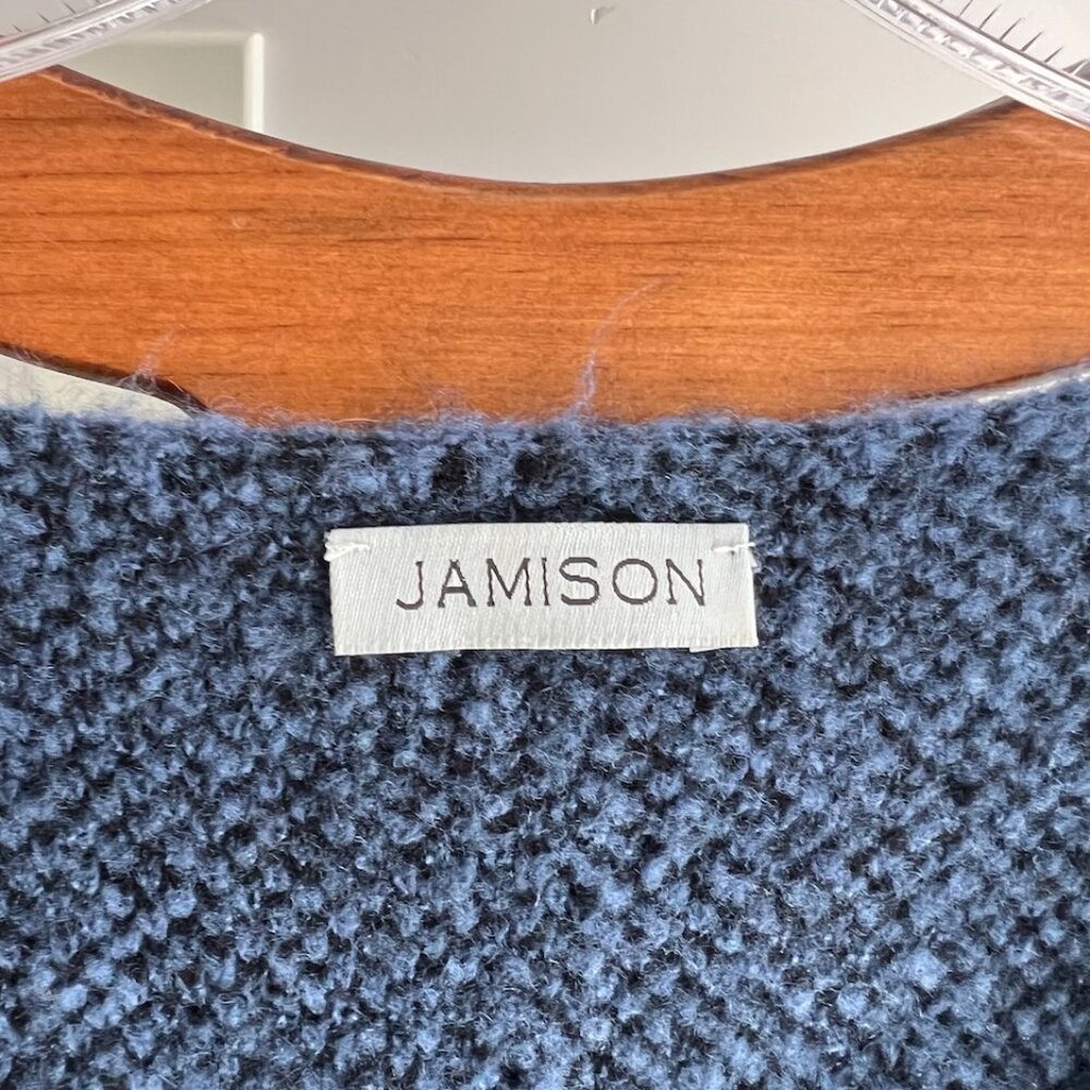 Jamison blue leopard print sweater size XS - Picture 6 of 8